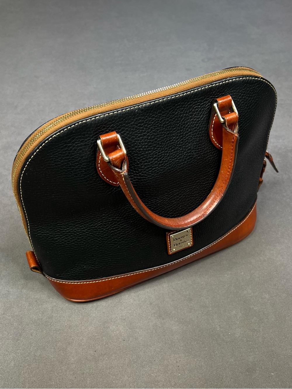 Dooney & Bourke Pebble Grain Zip Zip Satchel